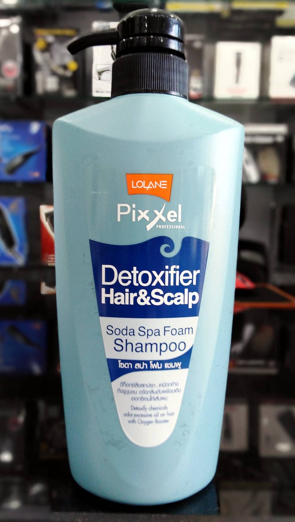 แชมพูโลแลน พิกเซล ดีท็อกซ์ซิฟายเออร์ แฮร์ แอนด์ สกาล์ป โซดา สปา โฟม แชมพู / LOLANE Pixxel Detoxifier Hair & Scalp Soda Spa Foam Shampoo ปริมาณสุทธิ 500 มล.