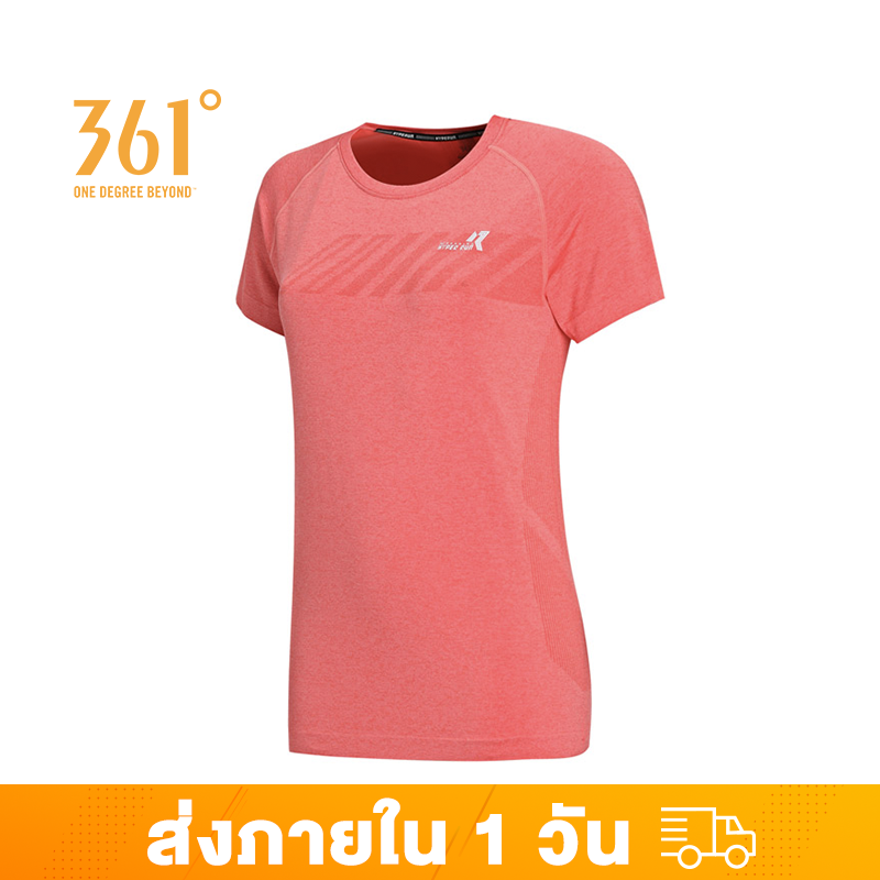 361 Degrees เสื้อยืดแขนสั้นผู้หญิงShort Sleeve T-shirt สีทึบเรียบง่าย ระบายอากาศ 562012110 ราคา 681 บาท*ส่งฟรี
