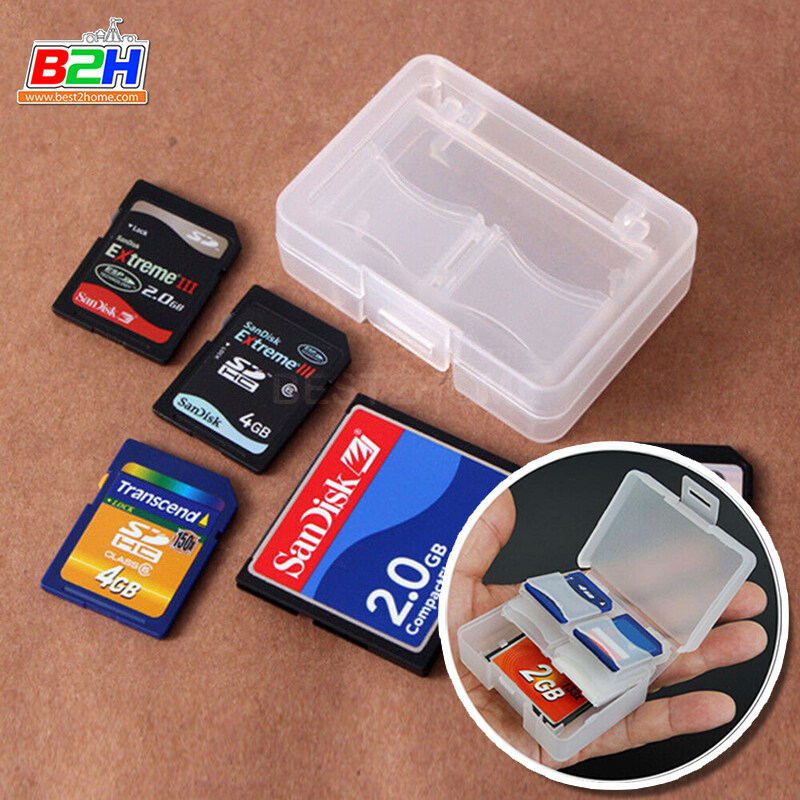 กล่องใส่เมมโมรี่การ์ด Memory Card Box SD/CF (SDได้ 8 อัน/ CF ได้ 1 อัน)