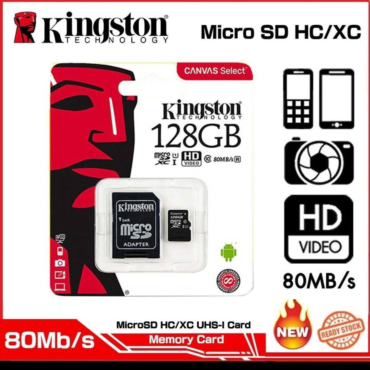 Kingston 32GB 64GB 128GBClass 10 Micro SD SDHC คิงส์ตัน เมมโมรี่การ์ด 32 GB64GB 128GB