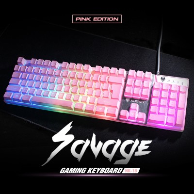 ดูภาพ Nubwo Savage NK-18 Keyboard Gaming Gear เกมมิ่งคีย์บอร์ด แป้นพิมพ์ ปุ่มภาษาไทย คีย์บอร์ดสำหรับเกม LED เก็บเงินปลายทาง รับประกัน 1 ปี <br/>เพิ่มเติม Nubwo Savage NK-18 Keyboard Gaming Gear เกมมิ่งคีย์บอร์ด แป้นพิมพ์ ปุ่มภาษาไทย คีย์บอร์ดสำหรับเกม LED เก็บเงินปลายทาง รับประกัน 1 ปี
