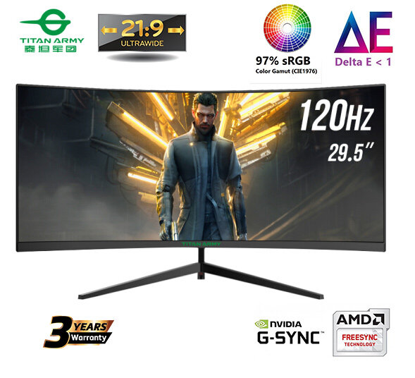 {WFH-Offer} Titan Army C30SK(PRO-V2) 30” UltraWide 21:9/144Hz/200Hz LED Gaming Monitor 2560x1080 , FreeSync, 1ms MPRT, 1800R Fast VA Panel แถมฟรี เมาส์ Razer Deathadder (พร้อมส่ง)