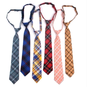 สินค้า เนคไท เน็คไท สำหรับผู้หญิง Men Women Neck Tie Cotton Boys Girls Ties Slim Plaid Necktie For Gifts Casual Novelty R Tie Adjle Neckties