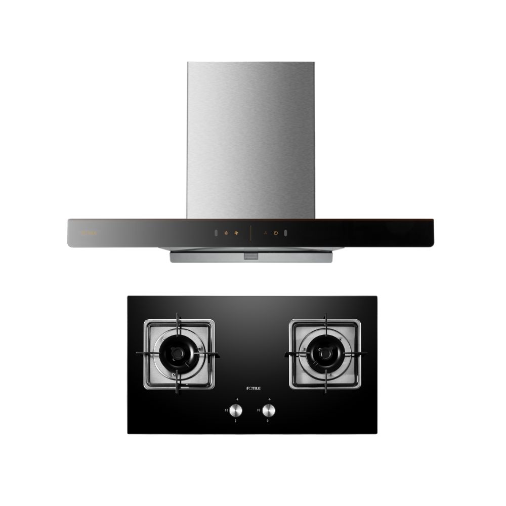 เครื่องดูดควันในครัว ชุดเครื่องดูดควัน FOTILE Ems9028S เตาแก๊ส Built-In Ghg73201