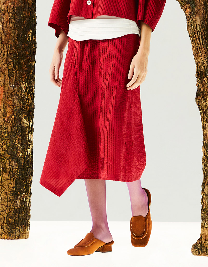 Yaccomaricard Ss25 Lady Lawn Skirt, Long Skirt with Elastic Waistband Sk-1041415 ราคา 3,995 บาท*ส่งฟรี
