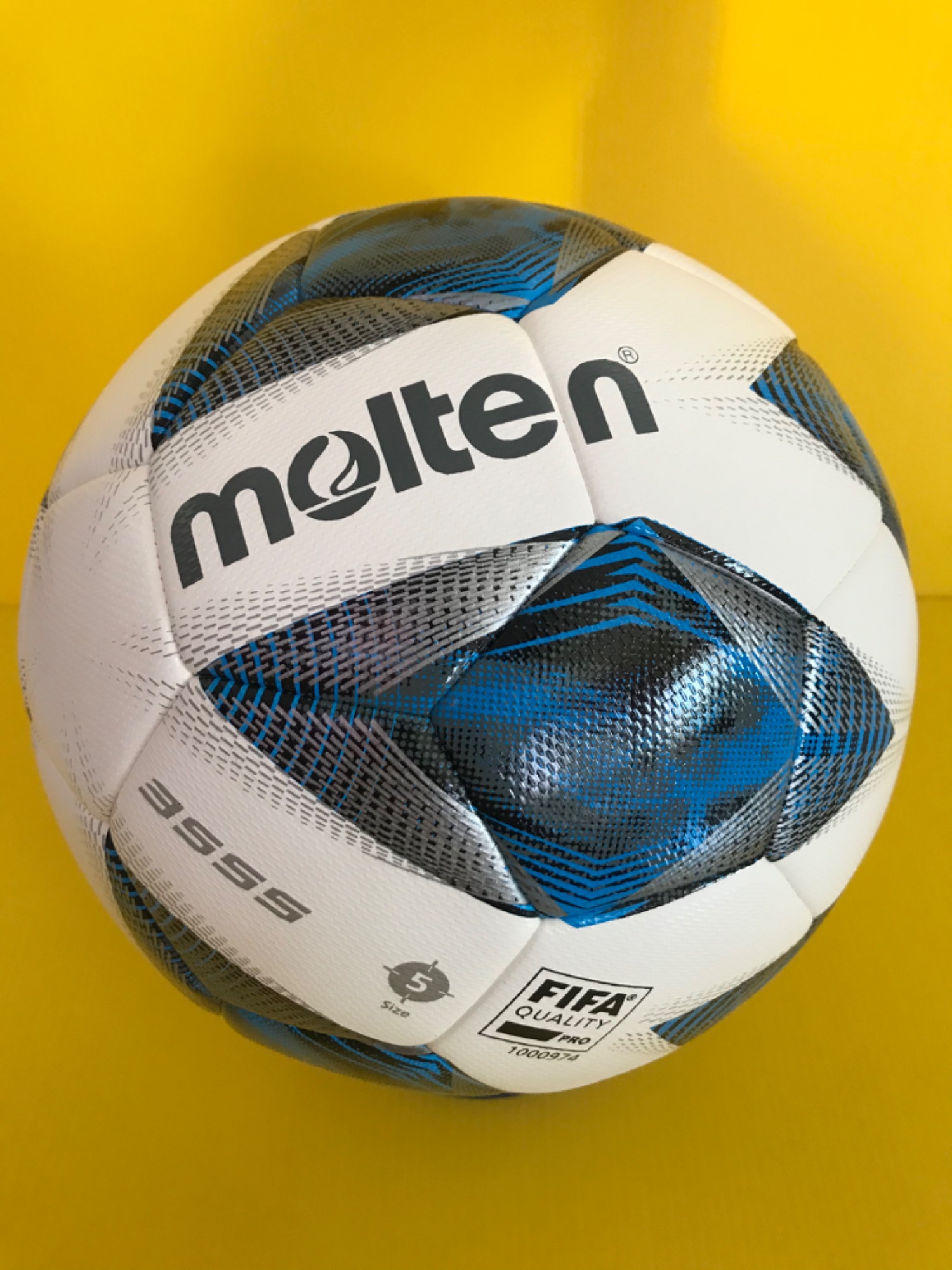 ลูกฟุตบอล ลูกบอล Molten F5A3555-K เบอร์5 ลูกฟุตบอลหนัง PU หนังเย็บ ของแท้ 100% ใช้แข่งขัน