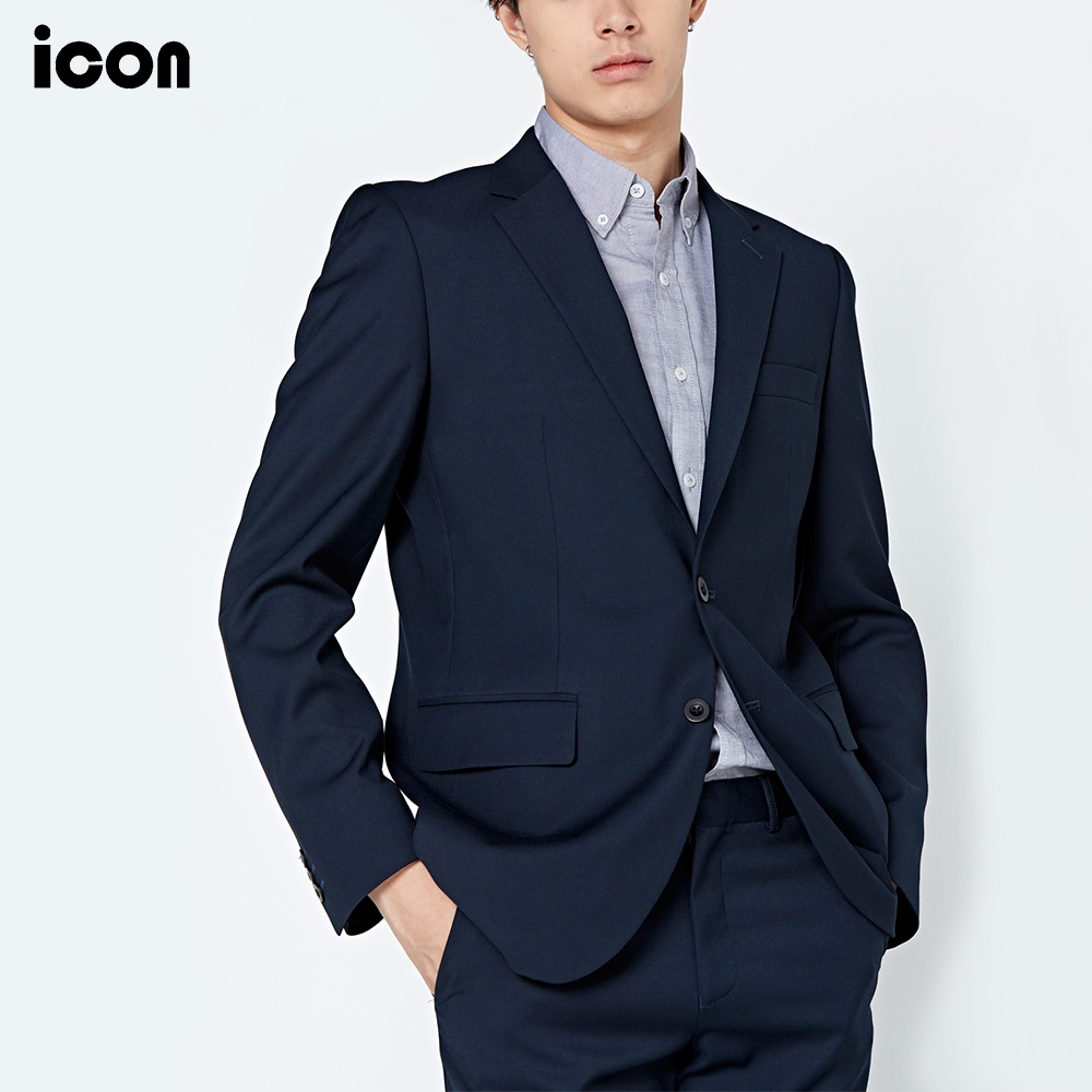 icon (ไอคอน) เสื้อสูทผู้ชาย สีกรมท่า ทรงสมาร์ท - IZR8001NV