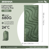 BSWOLF Ultralight Camping Sleeping Bag Spring Summer Backpacking Sleeping Bag Large Quilt for Outdoor Hiking Beach
