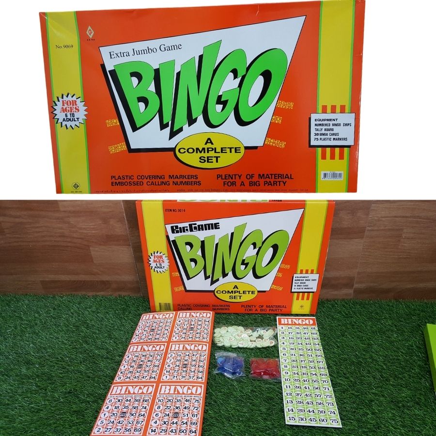 บิงโก BINGO กล่องส้ม มี 2 ขนาด ใหญ่ จัมโบ้ เล่นสนุก เกมครอบครัว เกมส์บิงโก เกมบิงโก TOY 2 KIDS