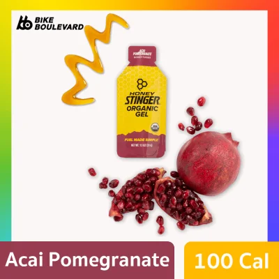 Acai Pomegranate Honey Stinger Organic Gel Energy Gel can prevent from muscle contraction and muscle cramp importing from USA (Top brand Energy Gel in America)