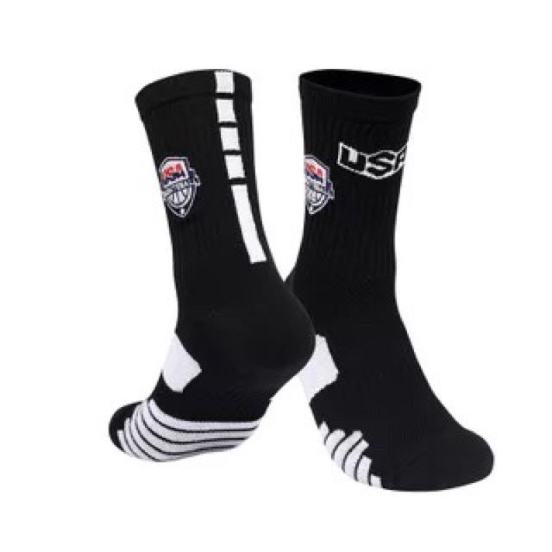 ถุงเท้าบาส , ถุงเท้าแฟชั่น  Just do it. , USA , Elite , All star  NBA Basketball Socks  ,  Sport Socks