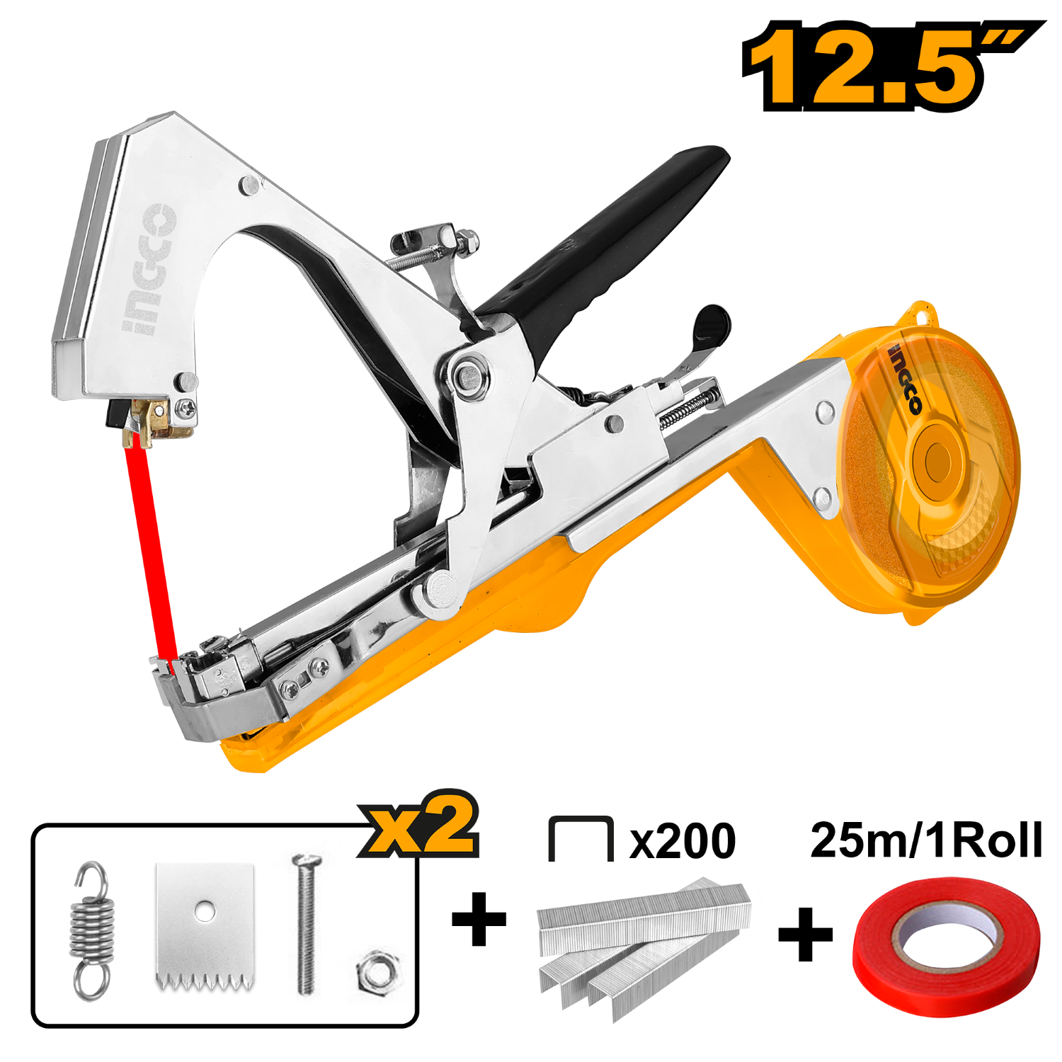 Ingco Portable Branch Tape Binding Machine, Size 12.5 Inches, Model Hptm1258, Branch Binding Machine. Can Be Used to Tie All Types of Branches. ราคา 46 บาท*ส่งฟรี