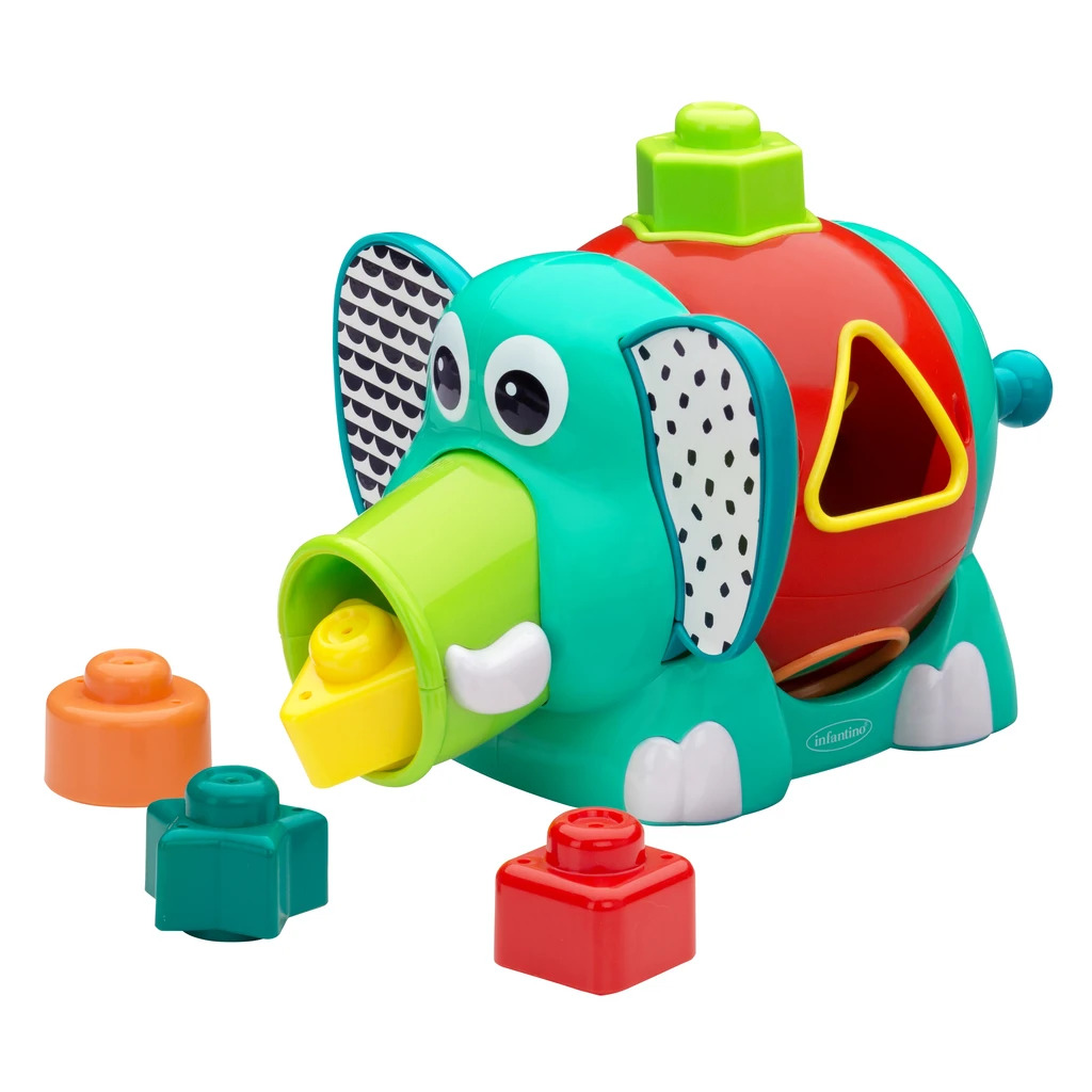 Infantino: Developmental Toys (Blocks, Elephant) Jumbo Shape Sorter ราคา 671 บาท*ส่งฟรี