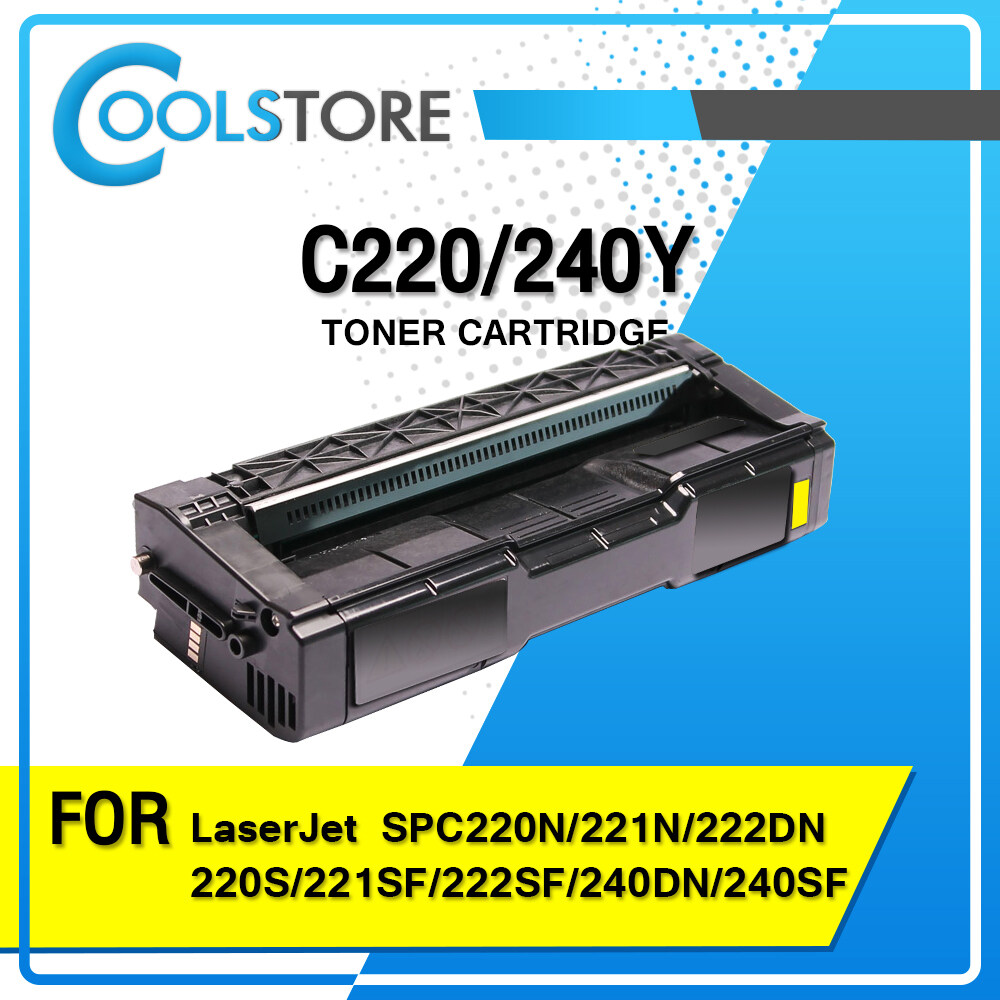 SP C220 / 221 / 222 / C220 / C220BK / C220C / C220M / C220Y / 240BK / 240C / 240M / 240Y For Printer Ricoh SP C220N/221N/222DN/C220S/221SF/222SF/240DN/240SF ตลับหมึกเลเซอร์โทนเนอร์ Toner COOL