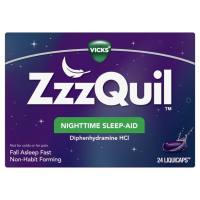 พร้อมส่ง Vicks ZzzQuil Nighttime Sleep-aid 24 LiquiCaps