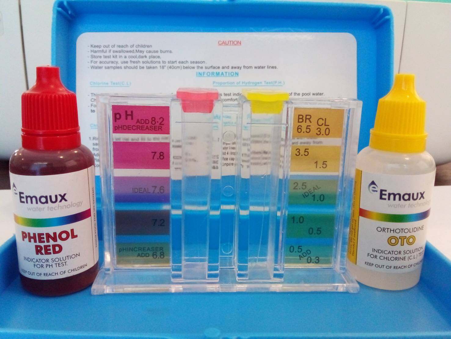 ชุดทดสอบค่า PH & CL สำหรับน้ำในสระว่ายน้ำทุกประเภท / Emaux PH & CL Test Kit