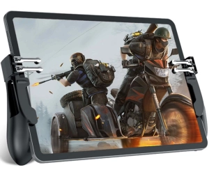ภาพหน้าปกสินค้าH11 จอย PUBG มาใหม่ล่าสุด สำหรับมือถือ iPad และ Tablet ทุกรุ่น ปุ่มยิง 4 ตำแหน่ง มีขาตั้งมือถือ จอยแท็บเล็ตเล่นเกมแนว PUBG / Free Fire / call of duty จอยเกม จอยเกมส์ จอยเกมส์มือถือ จอยเกมส์ ฟีฟาย Trigger จอยกินไก่ ที่เกี่ยวข้อง