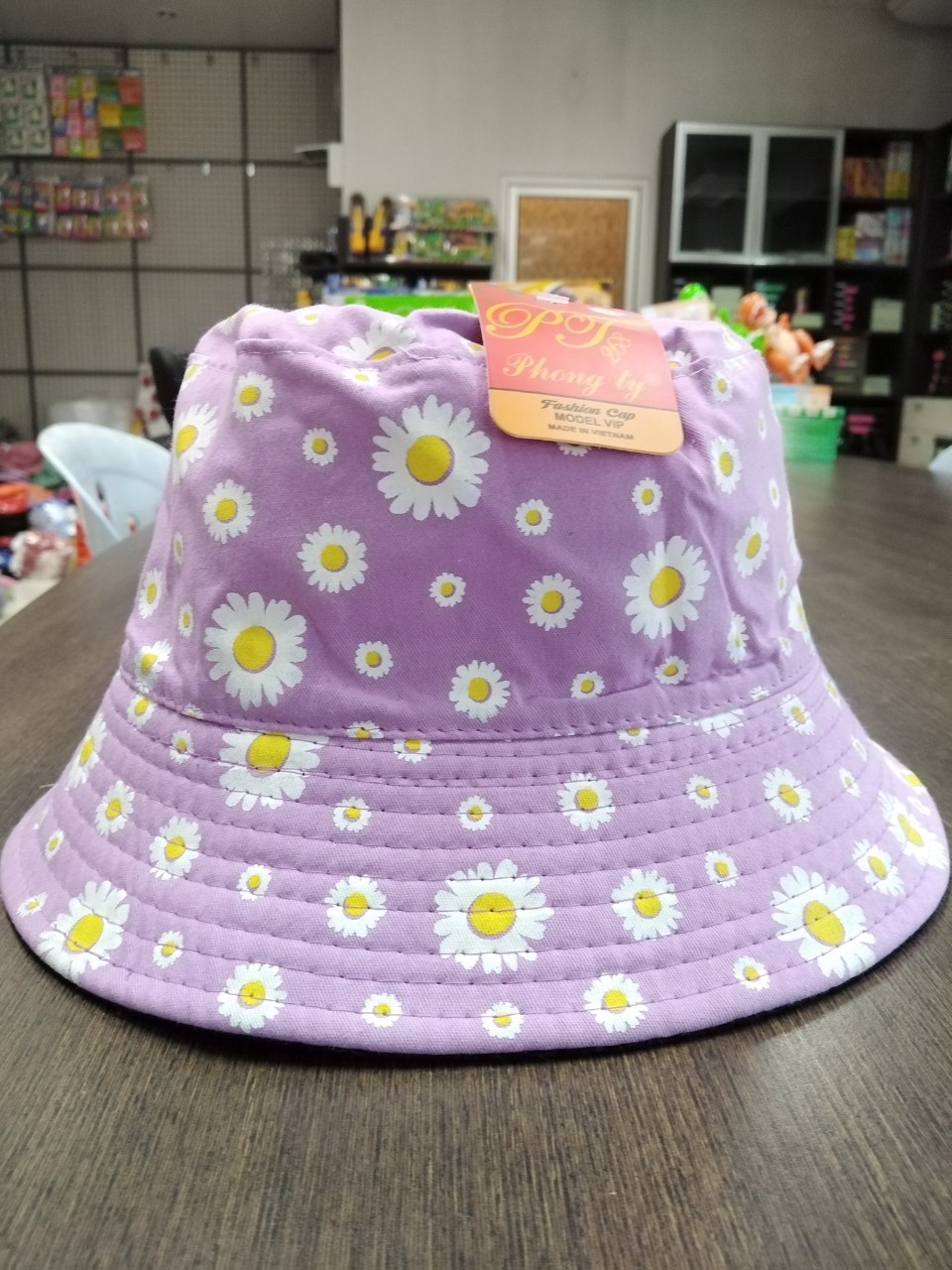 หมวกบักเก็ตปักดอกไเดชี่ (หลายดอก) เดชี่ดดอกเดี่ยว  หมวกราคาถูก หมวกเกาหลี หมวกกันแดด หมวกบักเก็ต 2 ด้าน