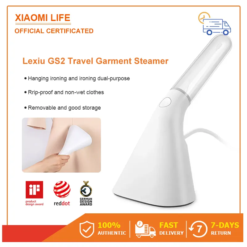 [xiaomi Eco system brand]Lexiu GS2 Travel Garment Steamer เครื่องรีดไอน้ำถนอมผ้า เตารีดไอน้ำ แบบยืน iron steamer Quikly Hearter สำหรับบ้านและการเดินทาง