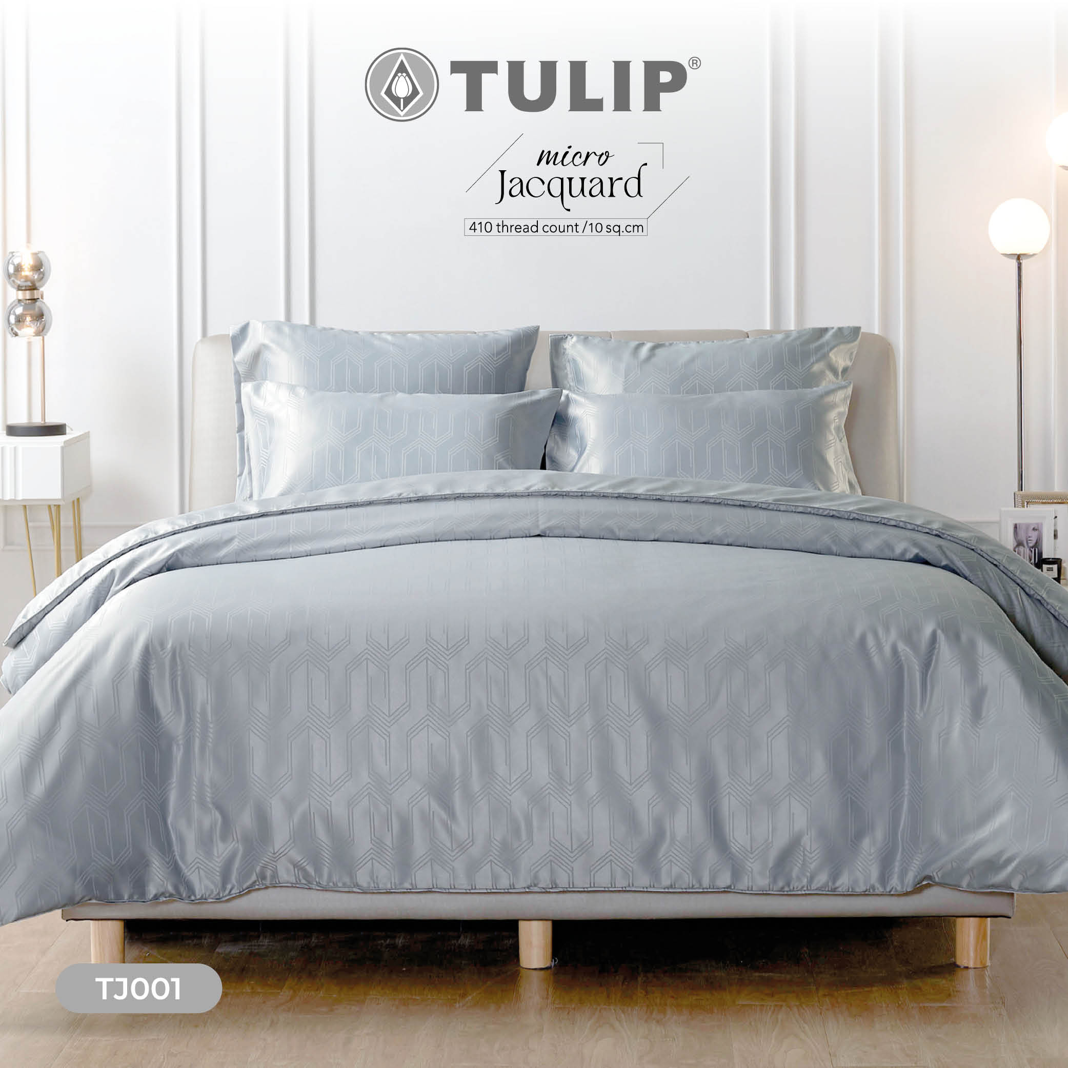 (New) TULIP Micro Jacquard TJ001 สีพื้น ทอลายนูนบนเนื้อผ้า ชุดผ้าปูที่นอน ผ้าห่ม ผ้านวม ให้ความเรียบ หรู ราคา 1,400 บาท*ส่งฟรี