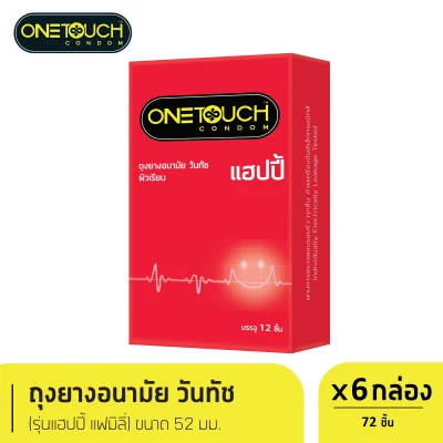 condom Onetouch Happy Family Pack 72 pcs smooth texture size 52