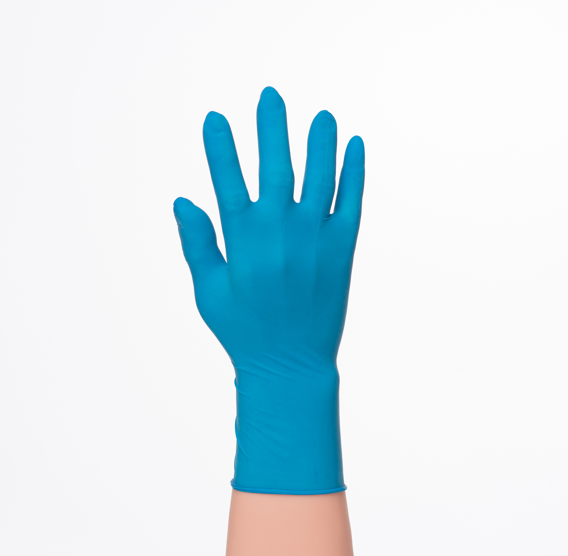 ถุงมือยางลาเท็กซ์สีฟ้าแบบมีแป้ง Kenko ถุงมือ Kenko มีแป้ง ถุงมือยางลาเท็กซ์สีฟ้า 100 ชิ้น ถุงมือแพทย์ ถุงมือลาเท็กซ์