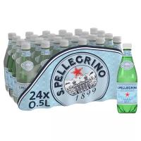 San Pellegrino Sparkling Mineral Water 500 ml (PET) น้ำแร่อัดแก๊สธรรมชาติ ขนาด 500 ml ขวดพลาสติก 24 ขวด