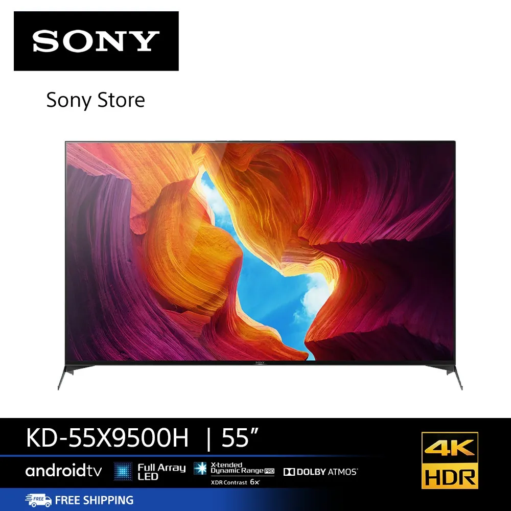Sony KD-55X9500H (55 นิ้ว) | Full Array LED | 4K Ultra HD | High Dynamic Range (HDR) | สมาร์ททีวี (Android TV)