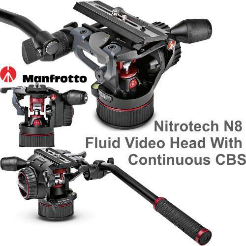 หัววิดีโอ Nitrotech N8 Fluid Video Head With Continuous CBS ระบบน้ำมัน ประกันศูนย์3ปี