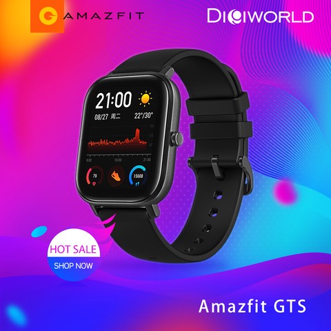 Amazfit GTS smartwatch (Global Version) รองรับการแจ้งเตือนภาษาไทย เมนูเยอะ ฟังก์ชันจัดเต็ม|รับประกันศูนย์ 1 ปี