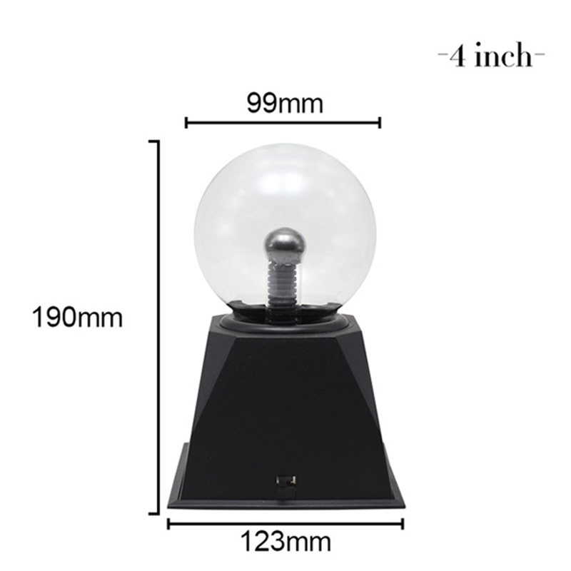 Novelty Magic Plasma Ball Light 220V LED Night Light 3/4/5/6/8 Inch Plasma Ball Touch Lamp Christmas Nightlight Kids Decor Gift