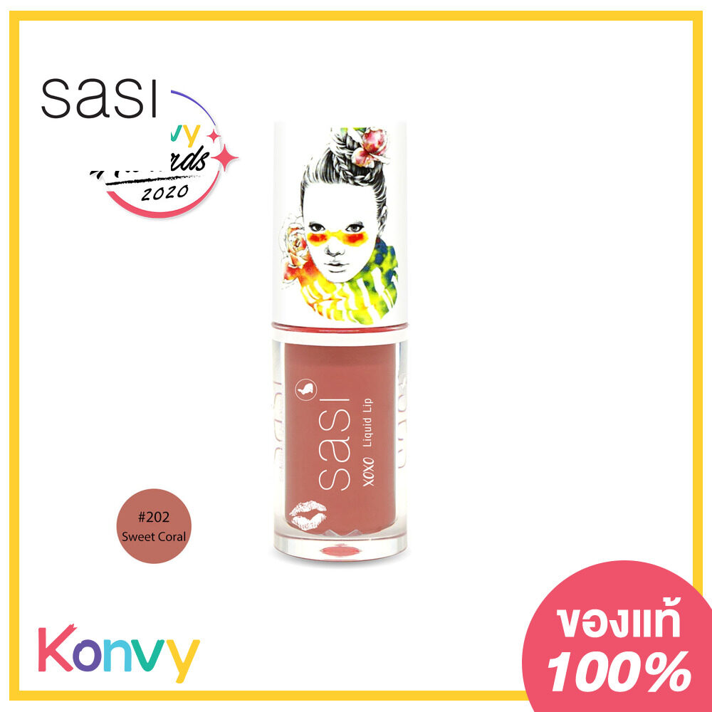 SASI Xoxo Liquid Lip 3g #202 Sweet Coral