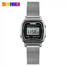ภาพขนาดย่อของสินค้าSKMEI 1252 Digital Watch 100% ส่งในไทยไวแน่นอน นาฬิกาข้อมือผู้หญิง สไตล์ Casual Bussiness Watch จับเวลา ตั้ง