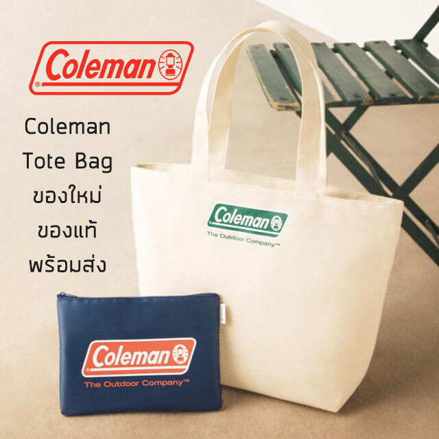 กระเป๋าผ้าสะพายข้าง Coleman Tote Bag รุ่นพิเศษจากญี่ปุ่น กระเป๋าผ้า กระเป๋าถือ ของใหม่ ของแท้ พร้อมส่ง