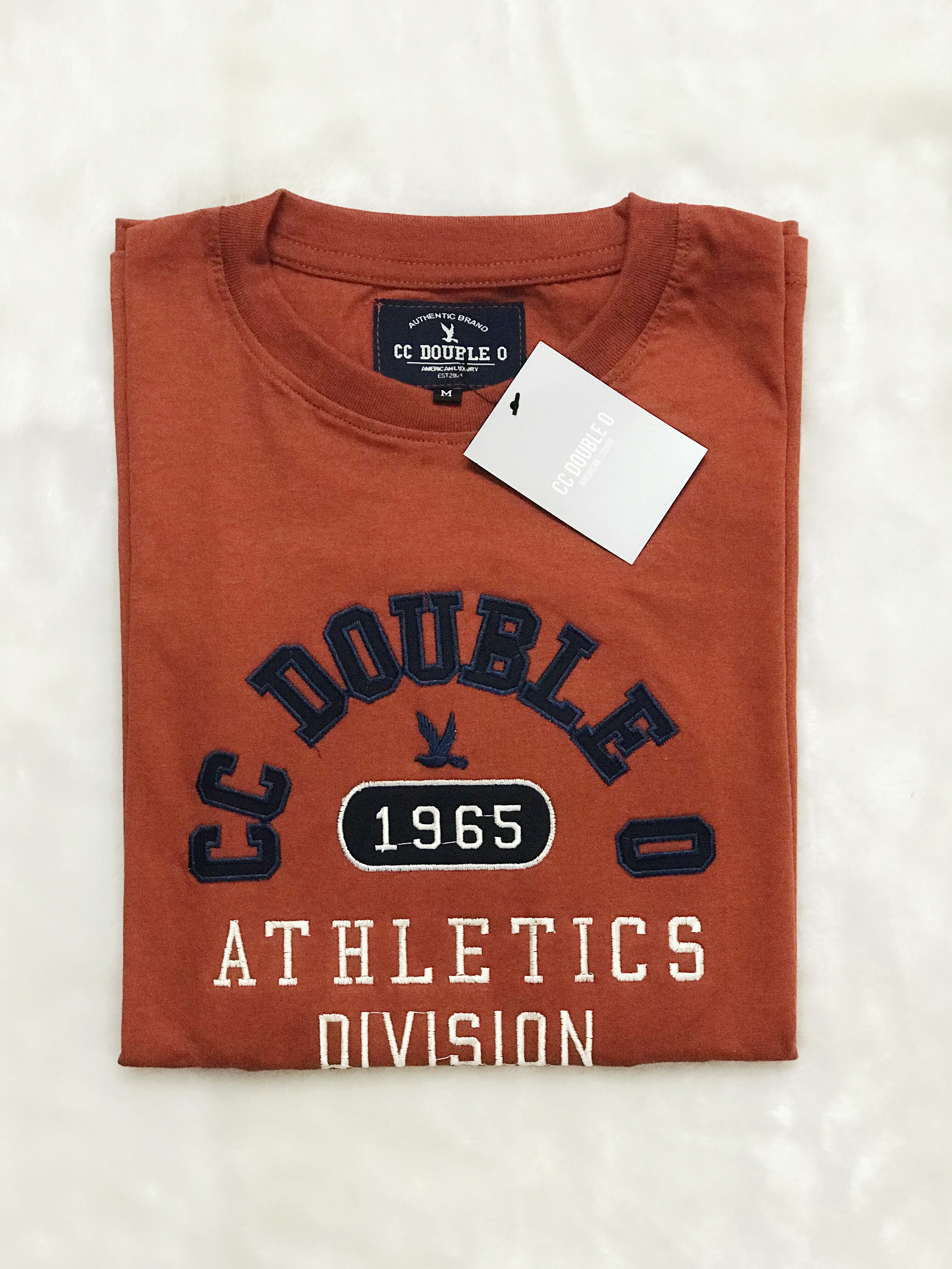 ?เสื้อยืดงานปัก CC-OO ATHLETICS DIVISION 1965 Cotton 100% (SMLXL)