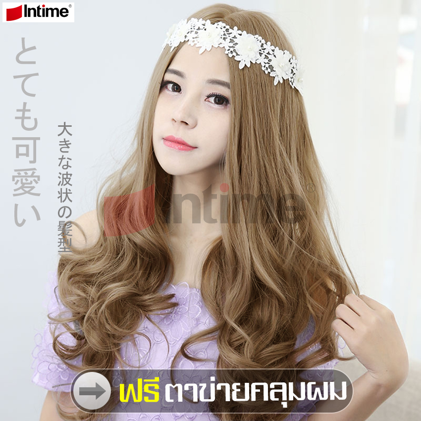 intime สินค้าแนะนำ ฟรีตาข่ายคลุมผม วิกผมยาวสีเทา วิกผมยาว Hairpiece วิกผมนุ่มสวย  วิกผมยาวผู้หญิงดัดลอนปลาย Gray long wig วิกผมหญิง วิกผมคอสเพลย์ วิกผมยาวลอน  ผมลอนปลาย ลอนวอลลุ่ม สไตล์เกาหลี วิกผมออกงาน วิกผมลอนเซ็กซี่ วิกผมยาวลอนดูมีวอลลุ่ม