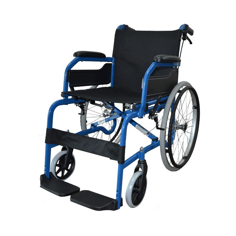 ฟรีค่าส่ง รถเข็นผู้ป่วย เก้าอี้พับได้ คาร์ม่า วิลแชร์ Wheelchair เหล็ก  (โซม่า) SOMA รุ่น CHM-100 F22 ฟรีค่าส่ง Gohealhty
