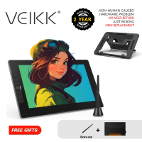VEIKK เมาส์ปากกา VK1200 เมาส์ปากกา 11.6นิ้ว IPS Pen Display Drawing Monitor เทคโนโลยีลามิเนตเต็มรูปแบบแท็บเล็ตการวาดภาพกราฟิกพร้อมหน้าจอ8192ระดับรองรับปากกาไร้แบตเตอรี่ ± 60 ° ฟังก์ชั่นเอียง