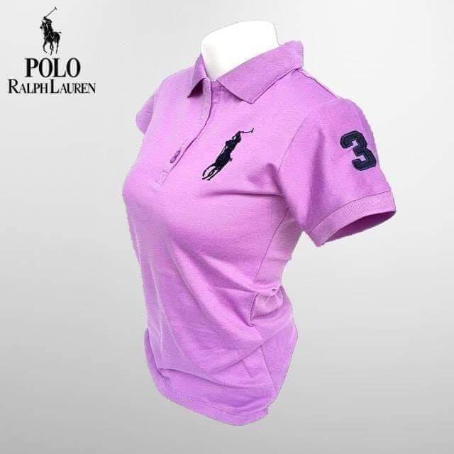 เสื้อ​โปโล​หญิง​สีม่วงอ่อน​ เสื้อ​คอปก​ โปโล​ม่วงอ่อน​ Polo​ เสื้อม่วง