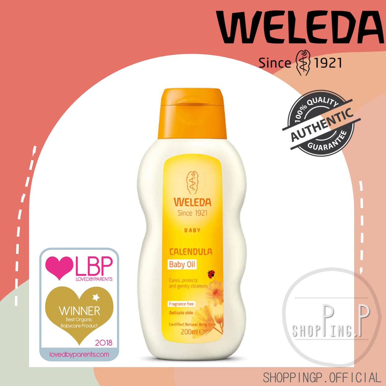 ✳️[แท้ 100%/พร้อมส่ง]✳️ Weleda Baby Calendula Oil 200ml ออยส์ มอยส์เจอไรเซอร์เพิ่มความชุ่มชื้น
