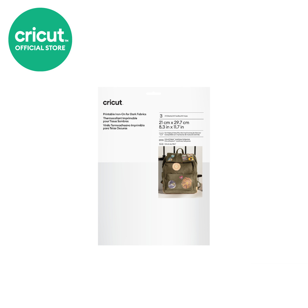 Cricut Printable Iron-On For Dark Fabrics สติ๊กเกอร์รีดร้อนสามารถพิมพ์ ...
