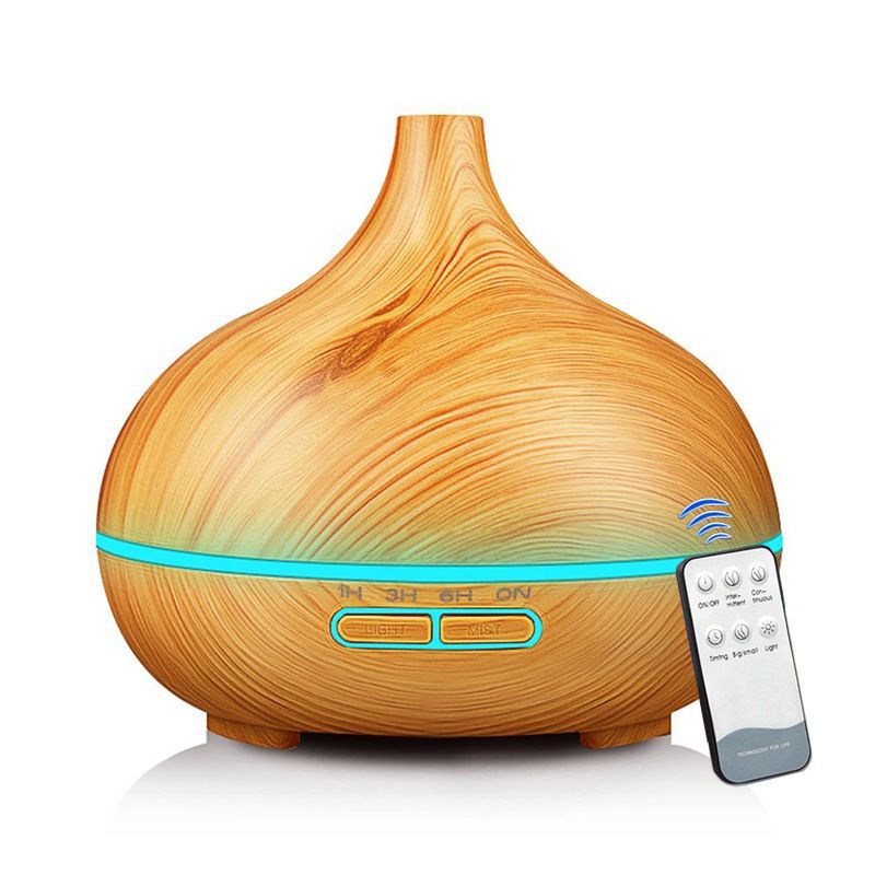 Aroma Diffuser เครื่องพ่นไอน้ำอโรม่า เพิ่มความชื้นในอากาศ ขนาด 550ml พร้อมไฟ LED 7 สี