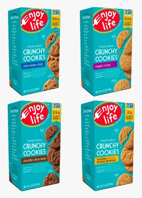 Enjoy life cookies ขนมเด็กแพ้อาหาร Top8free ไม่มีนม ไม่มีแป้ง ไม่มีไข่ ไม่มีถั่วเหลือง