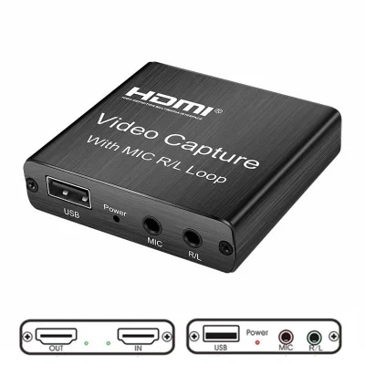 KEBIDU 4K HDMI Video Capture Card 1080Pการ์ดเกมจับภาพUSB 2.0 เครื่องบันทึกอุปกรณ์สำหรับที่ถ่ายทอดสดการบันทึกวิดีโอ