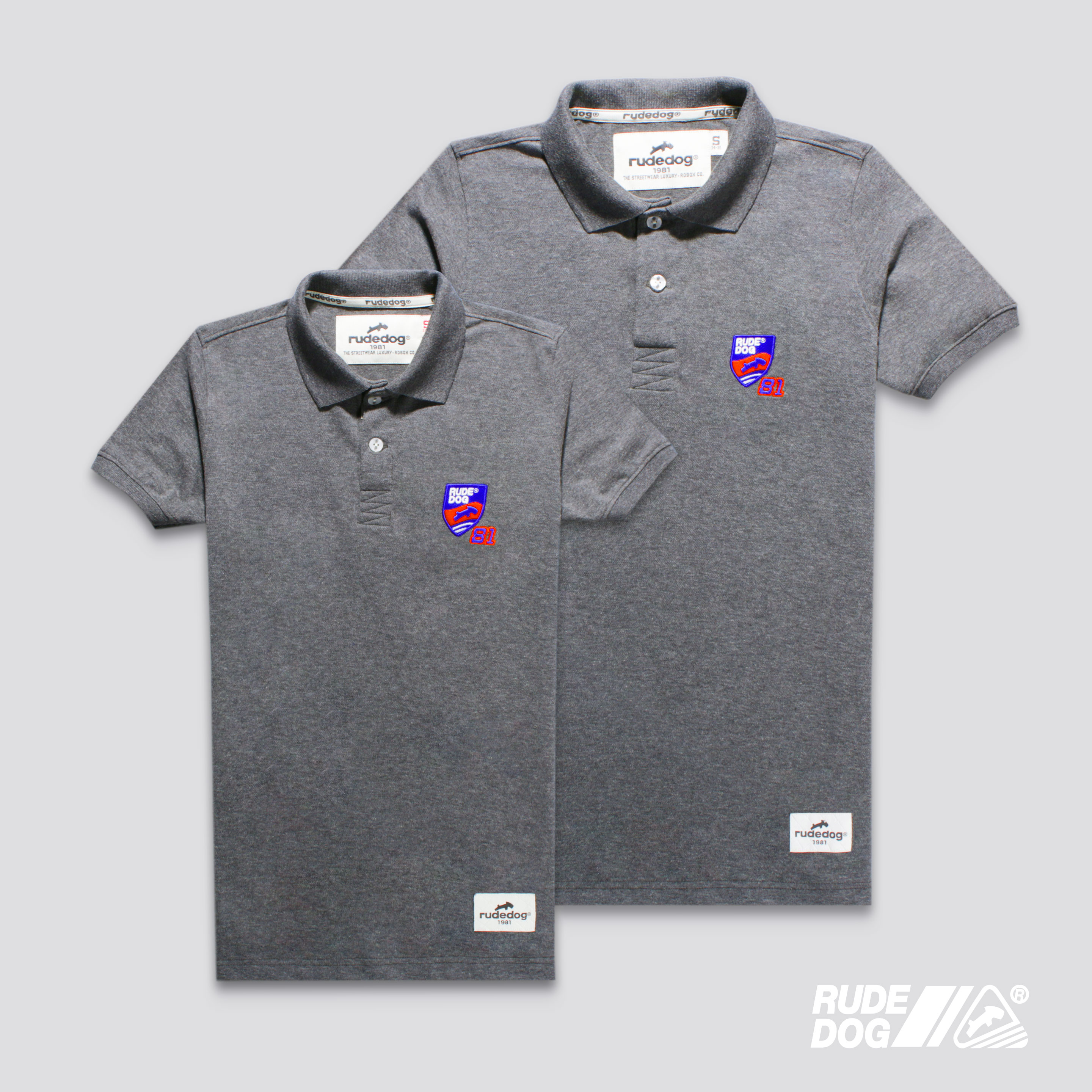 Rudedog เสื้อโปโล ผู้ชาย รุ่น F One (สาปเรียบ) (Men Polo)