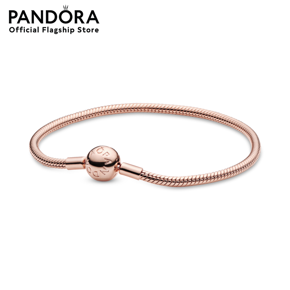 Pandora Rose Moments Snake Chain Bracelet เครื่องประดับ สร้อยข้อมือ สีโรส โรส สร้อยข้อมือสีโรส สร้อยข้อมือโรส ชาร์ม สร้อยข้อมือแบบชาร์ม สร้อยข้อมือใส่ชาร์ม สร้อยข้อมือแพนดอร่า แพนดอร่า ราคา 10,300 บาท*ส่งฟรี