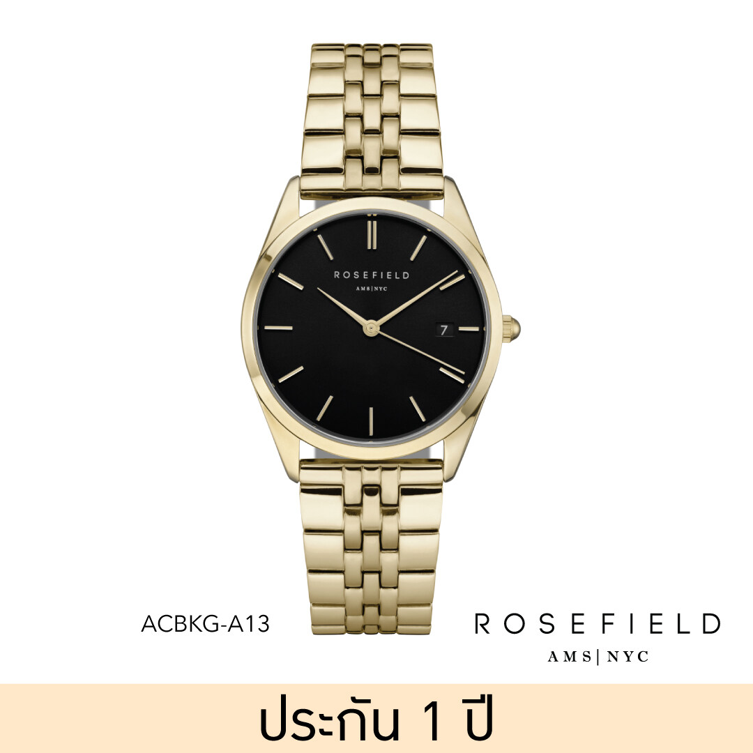 ROSEFIELD นาฬิการุ่น The Ace Black Gold ACBKG-A13 หน้าปัด 33 มม.