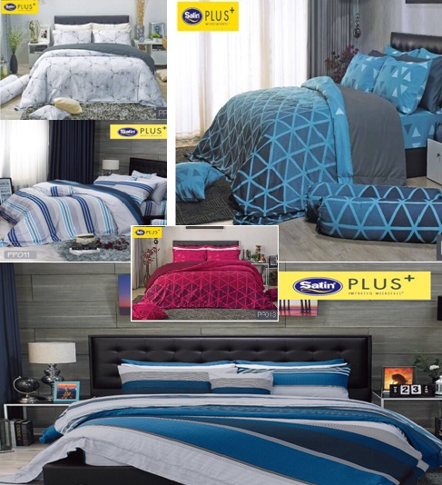 Satin Plus ชุดผ้าปู+ผ้านวม (ขนาด3.5/ 5/6ฟุต) ลายสก๊อต ตาราง ลายเส้น Plaid PP003 PP005 PP009 PP011 PP012 PP013 PP014 PP016 PP022 PP028 PP031 PP032 PP033 PP034 PP035 PP036 PP037 ที่นอนสูง 14 นิ้ว ราคา 989 บาท*ส่งฟรี