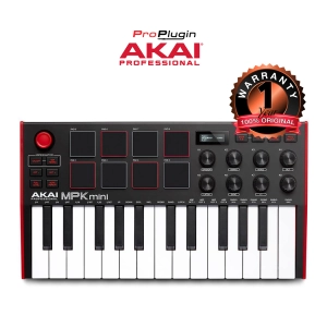 สินค้า AKAI MPK Mini Mk3 มิดี้คอนโทรลเลอร์ รุ่นใหม่ล่าสุด 25 Key MIDI Keyboard Controller รองรับ Mac , Windows (ProPlugin)