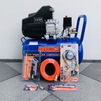 BONCHI / Handyman ปั๊มลม ถังลม ปั๊มลมโรตารี่ 50 ลิตร 3 แรงม้า รุ่น BC-50L ใช้ได้กับอุปกรณ์หลายชนิด + อุปกรณ์ 6 อย่าง (สินค้ามีตัวเลือกมีสีดำ-สีน้ำเงิน)
